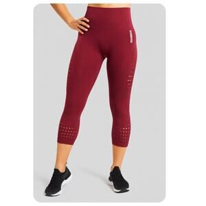 GYMSHARK Energy+ Seamless Crop Legging High Rise Size Small